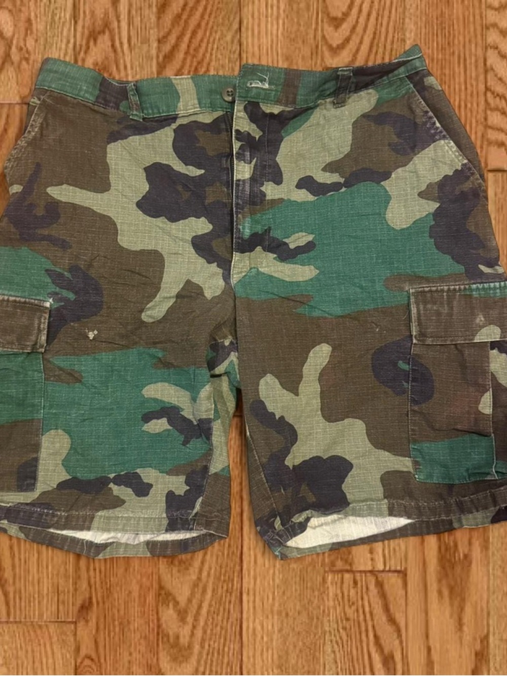 Camo Cargo Shorts - Green/Brown